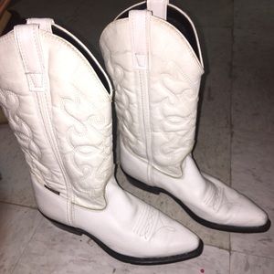 Women’s Capezio White Leather Boots